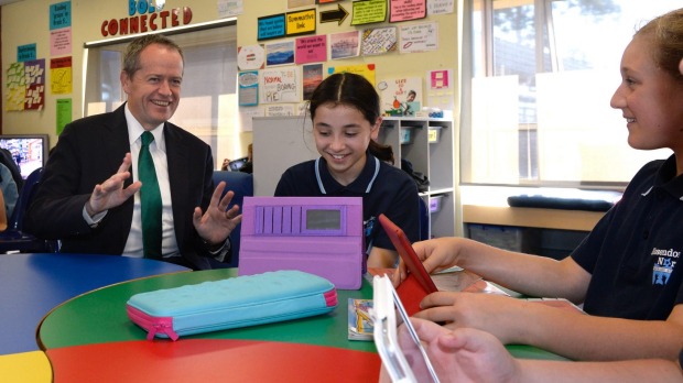 Tony Abbott ridicules his own party in school coding gaffe