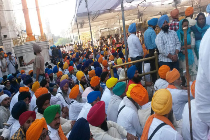 TRIBUTES PAID TO SANT BHINDRANWALE AND OTHERS AT AKAL TAKHT