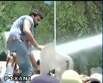 Punjab: Police use water cannons to disperse NSUI protestors