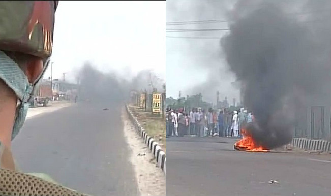 Sikh protesters block Jammu-Pathankot National Highway