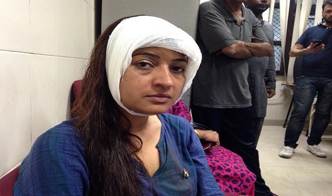 Delhi Police registers FIR against Alka Lamba for trespassing, a day after the AAP MLA was physically attacked