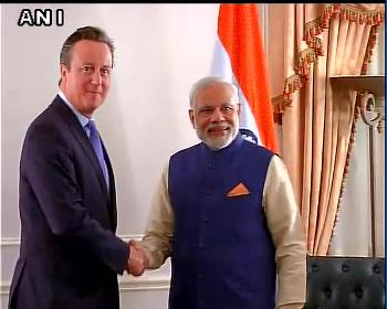 PM Modi meets David Cameron