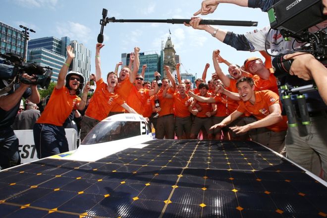 World Solar Challenge: Dutch university Delft wins race in Australia