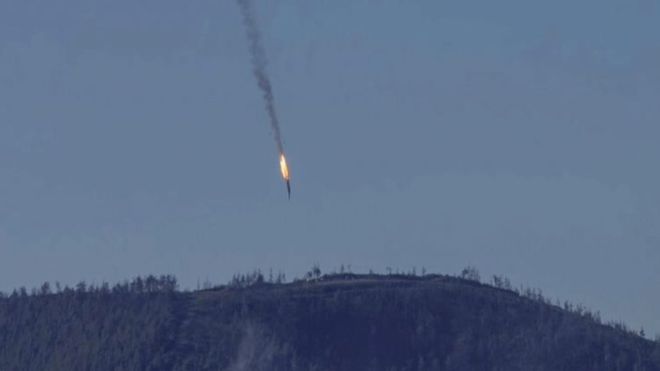 Turkey and Russia war of words over downed Russian jet