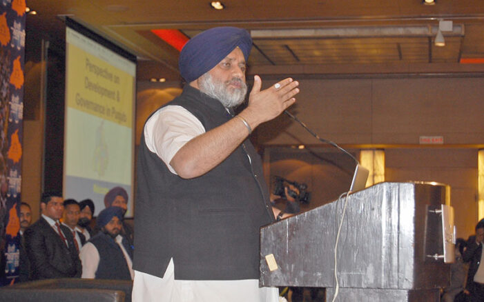 Sukhbir Badal urges Punjabis worldwide to counter forces defaming the state and its people