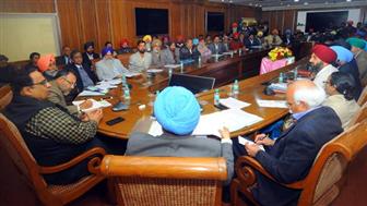 Punjab top officials meet 20 employee unions of irrigation and Power departments