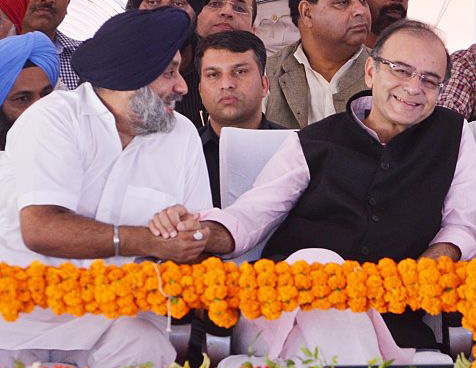 Sukhbir, Punjab BJP leaders meet Jaitley