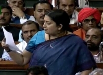 Congress gives privilege motion against Smriti Irani in Lok Sabha