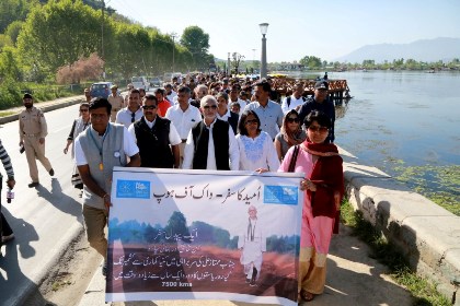 Social reformer Sri M’s pan-India march for harmony concludes in Srinagar
