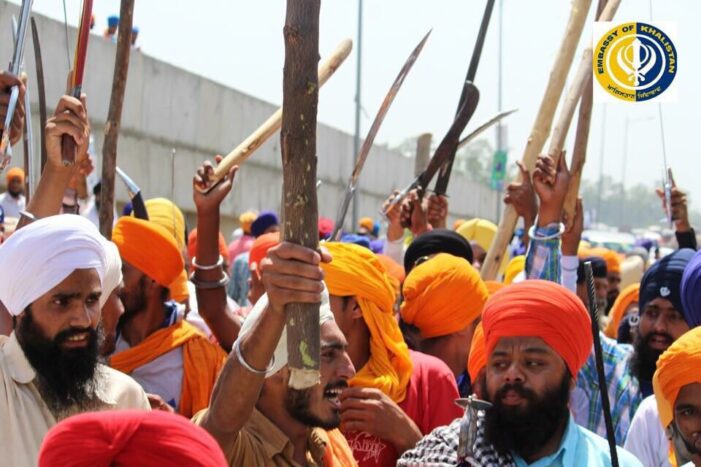 Thousands of Sikhs challenge Hindu terrorist groups at Beas bridge