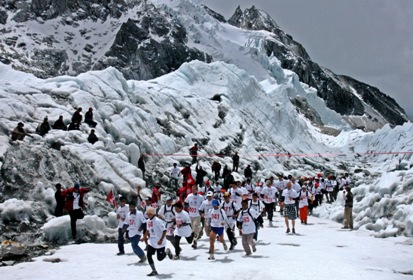 Nepalese soldier wins world’s highest marathon on Everest