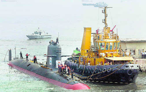 2nd Scorpene-class submarine Khanderi launched