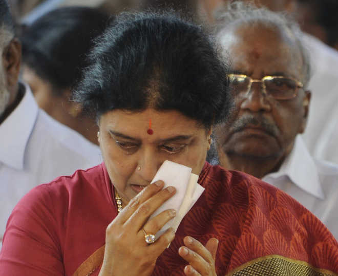 Sasikala convicted in corruption case, gets 4-year jail