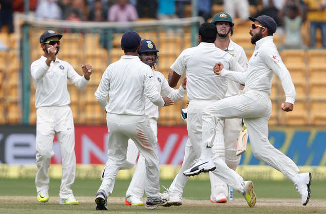 India beat Australia by 75 runs in Bengaluru Test