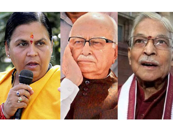 Advani, Bharti, Joshi to stand trial in Ayodhya case