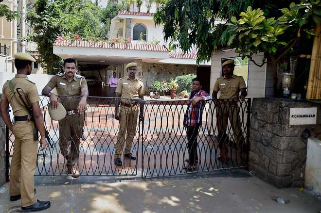 CBI raids premises of Chidambaram, son Karti in Tamil Nadu