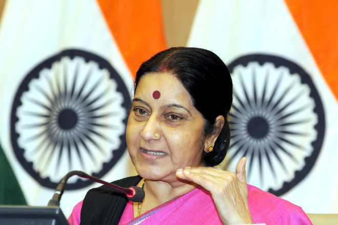 Swaraj says ICJ order a “great relief”, thanks attorney Salve