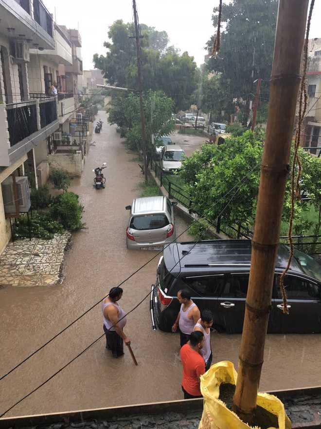 Heavy rain in Chandigarh, Panchkula, Mohali throws life out of gear