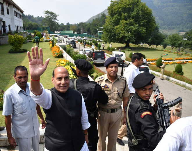 We want permanent solution to Kashmir based on five Cs, says Rajnath Singh
