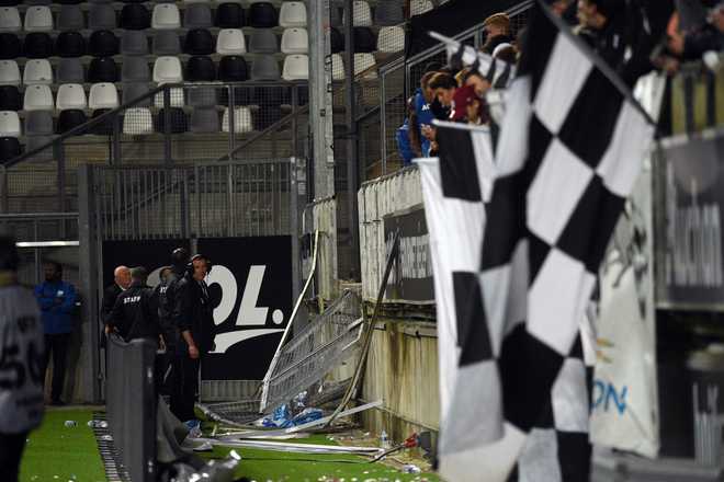 29 football fans hurt as stadium barrier collapses in France’s Amiens
