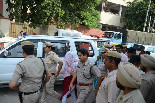 Honeypreet appears in Panchkula court; sent to 6-day police remand