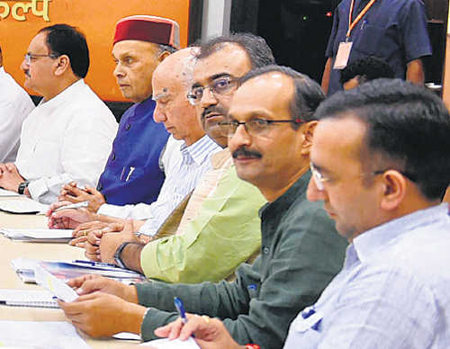 BJP meets to decide HP poll candidates