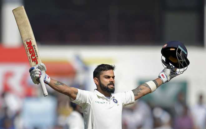 Nagpur Test: Ton-up Kohli drives India to 404/3 at lunch on Day 3