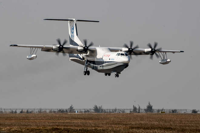 World’s largest amphibious aircraft makes maiden flight in China