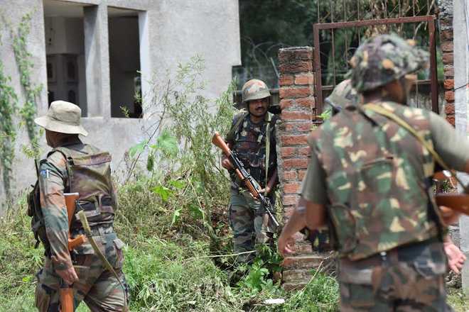 Three militants, woman killed in Jammu and Kashmir encounter