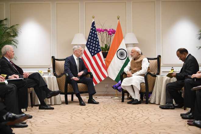 M Modi meets US Defence Secretary in Singapore