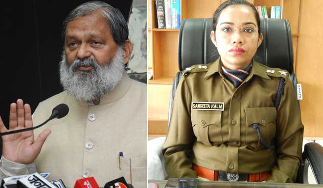 IPS officer, who skipped Haryana health minister’s meeting, transferred again