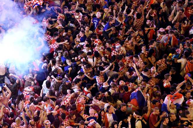 Croatia on fire after beating England in World Cup