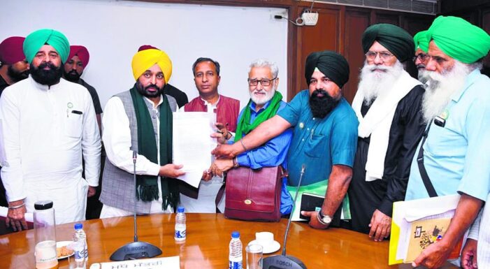 ਮੁੱਖ ਮੰਤਰੀ ਵੱਲੋਂ ਕਣਕ ’ਤੇ ਬੋਨਸ ਦੇਣ ਲਈ ਹੁੰਗਾਰਾ