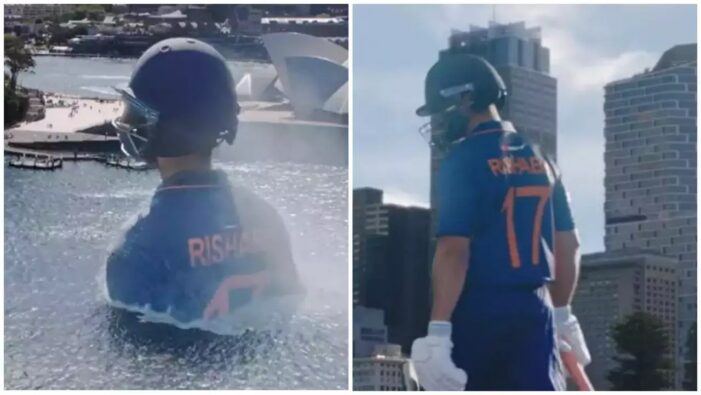 India’s Rishabh pant ‘rises from Sydney Harbour’ in latest ‘This is the big time’ canpaign