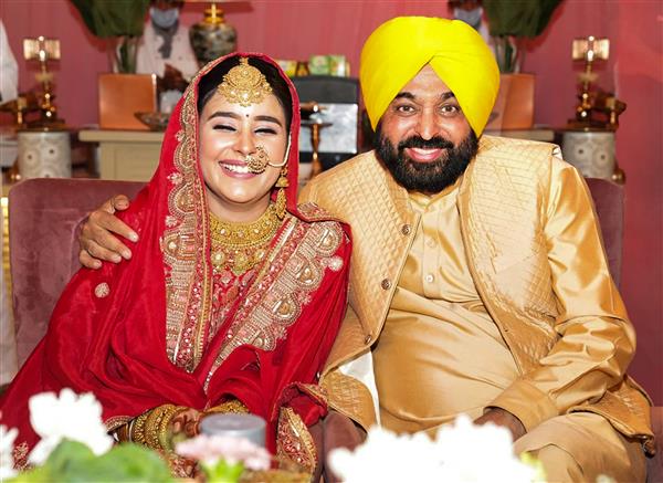 ਮੁੱਖ ਮੰਤਰੀ ਭਗਵੰਤ ਸਿੰਘ ਮਾਨ ਦੇ ਗੁਰਪ੍ਰੀਤ ਕੌਰ ਨਾਲ ਆਨੰਦ ਕਾਰਜ ਹੋਏ