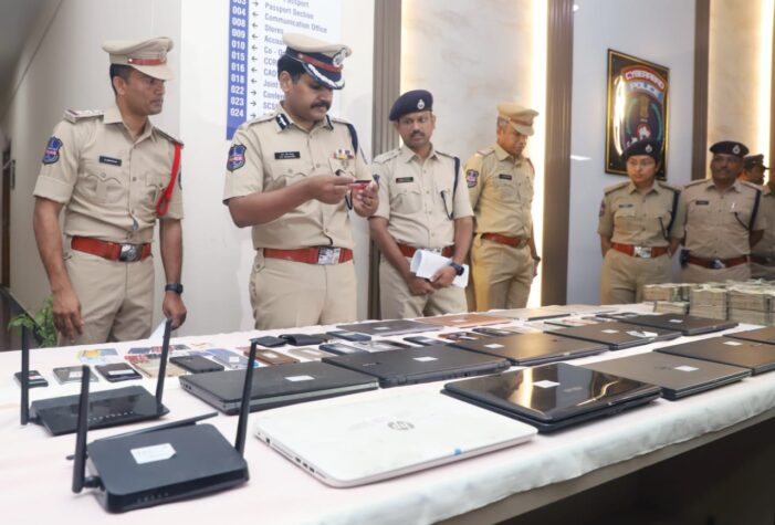 Cyber Crime Police, Cyberabad raided Fake International VOIP Call Center  and Arrested Interstate Cyber Fraudster Gang of 17 members