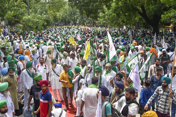 ਮਹਾਪੰਚਾਇਤ: ਜੰਤਰ ਮੰਤਰ ਵਿਖੇ ਕਿਸਾਨਾਂ ਦਾ ਭਾਰੀ ਇਕੱਠ