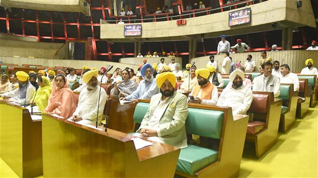 ਪੰਜਾਬ ਵਿਧਾਨ ਸਭਾ ਸੈਸ਼ਨ: ਮੁੱਖ ਮੰਤਰੀ ਭਗਵੰਤ ਮਾਨ ਵੱਲੋਂ ਭਰੋਸੇ ਦਾ ਮਤਾ ਪੇਸ਼