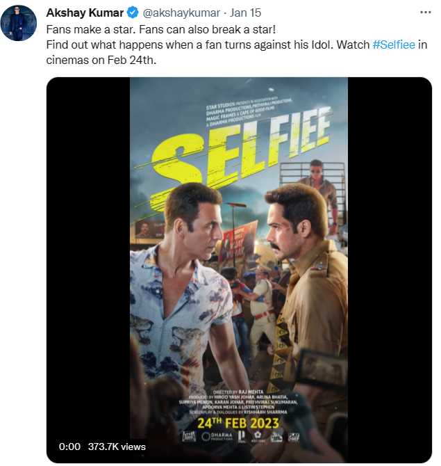 Akshay Kumar’s film ‘Selfiee’ gets a release date