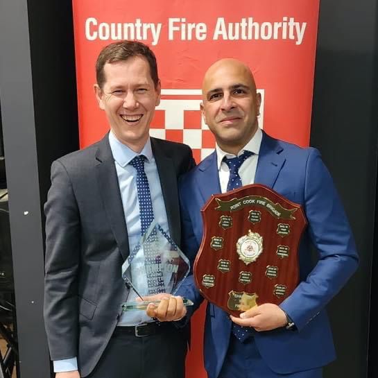 A member of the Sikh community is honored with the prestigious CFA top award in recognition of their exceptional contributions to firefighting efforts.