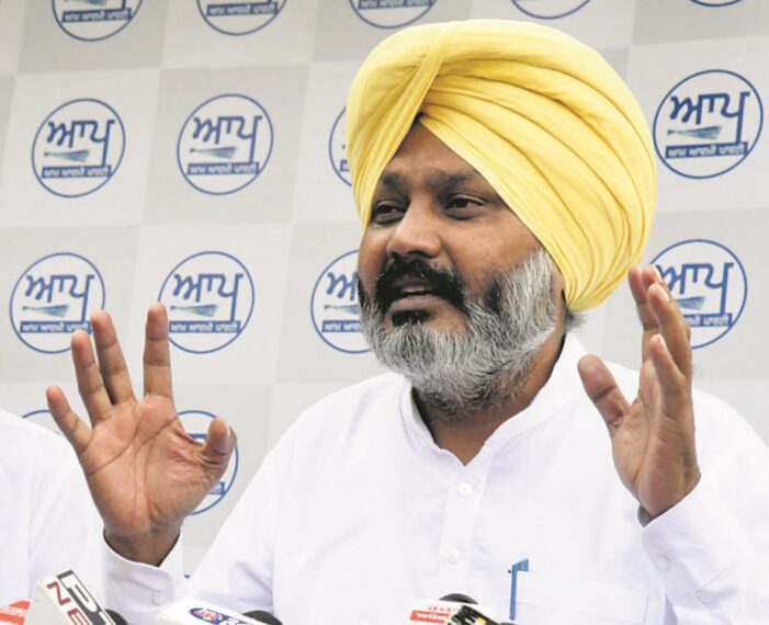 ਕੇਂਦਰੀ ਟੀਮ ਨੂੰ ਐੱਸਵਾਈਐੱਲ ਨਹਿਰ ਦਾ ਸਰਵੇਖਣ ਨਹੀਂ ਕਰਨ ਦਿੱਤਾ ਜਾਵੇਗਾ: ਹਰਪਾਲ ਚੀਮਾ