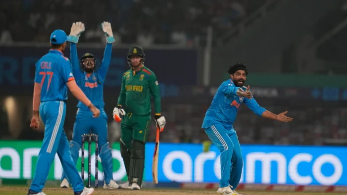 India secures a resounding 243-run victory against South Africa, with Jadeja and Kohli standing out with exceptional performances in the game