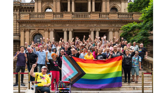 Symbol of pride flies high in Sydney