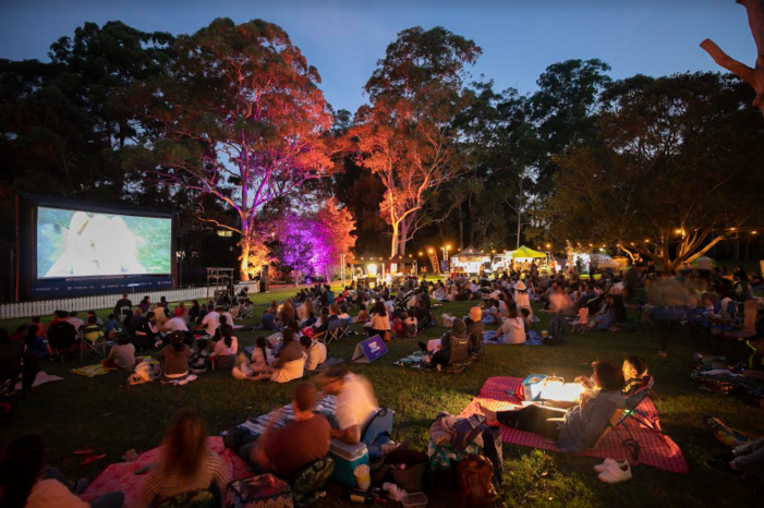 Arthur Phillip Park officially reopens with outdoor cinema screening
