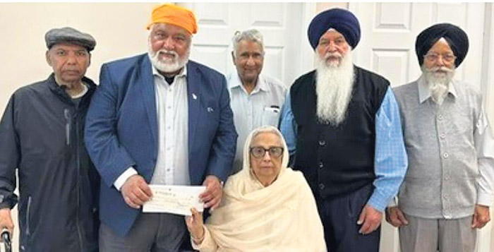ਗੁਰੂ ਨਾਨਕ ਫੂਡ ਬੈਂਕ ਲਈ 5000 ਡਾਲਰ ਦਾਨ