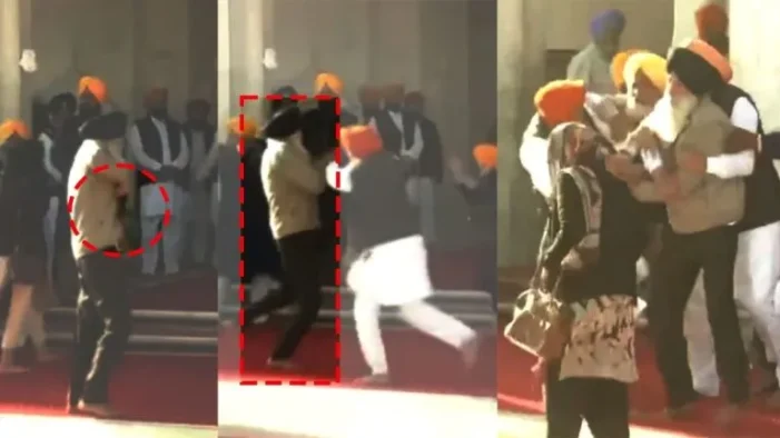 ਦਰਬਾਰ ਸਾਹਿਬ ਦੇ ਬਾਹਰ ਸੁਖਬੀਰ ਬਾਦਲ ’ਤੇ ਹਮਲਾ