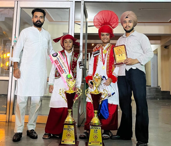ਭੰਗੜਾ ਮੁਕਾਬਲਿਆਂ ’ਚ ਹਰਮਨਜੋਤ ਸਿੰਘ ਵਲੋਂ ਤੀਜਾ ਸਥਾਨ ਪ੍ਰਾਪਤ ਕੀਤਾ