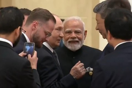 Russia Shares Viral ‘Video of the Day’ Featuring Modi, Putin, and Xi at SCO Summit